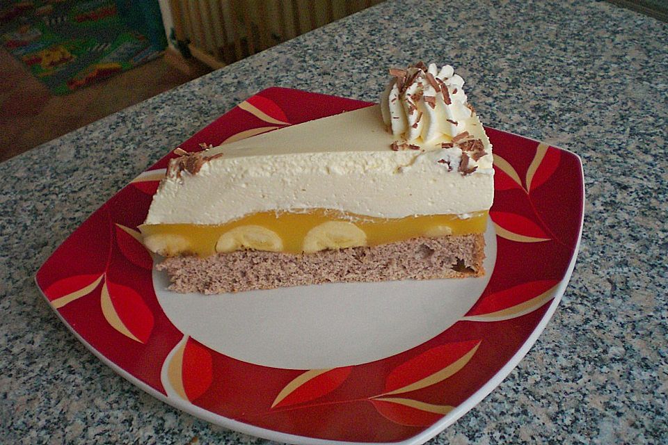 Bananen - Eierlikörtorte