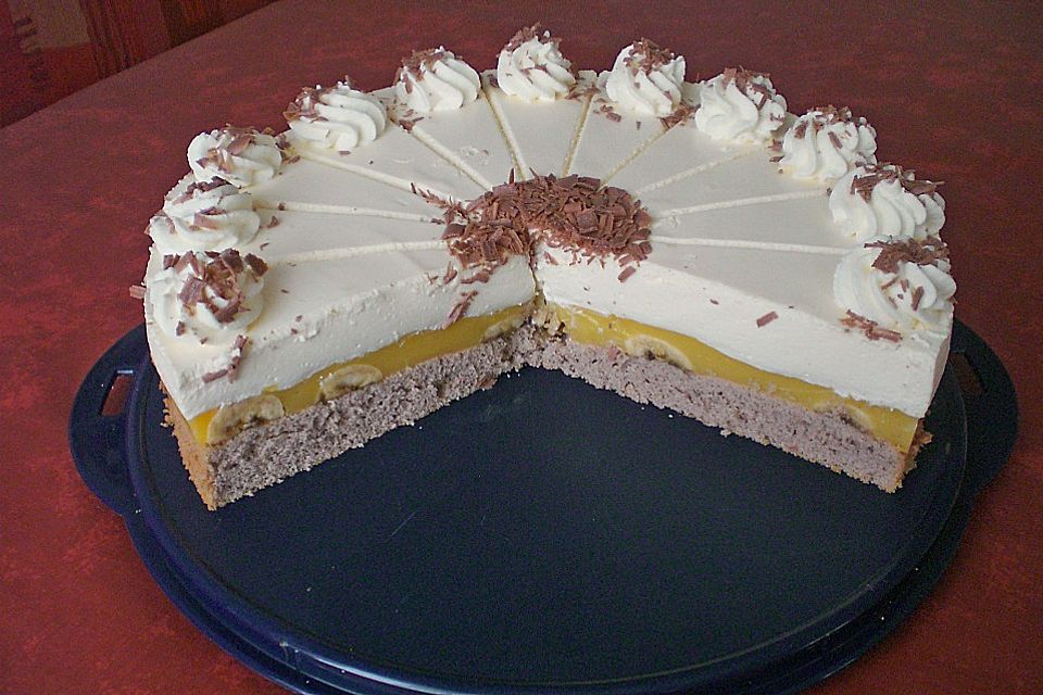 Bananen - Eierlikörtorte