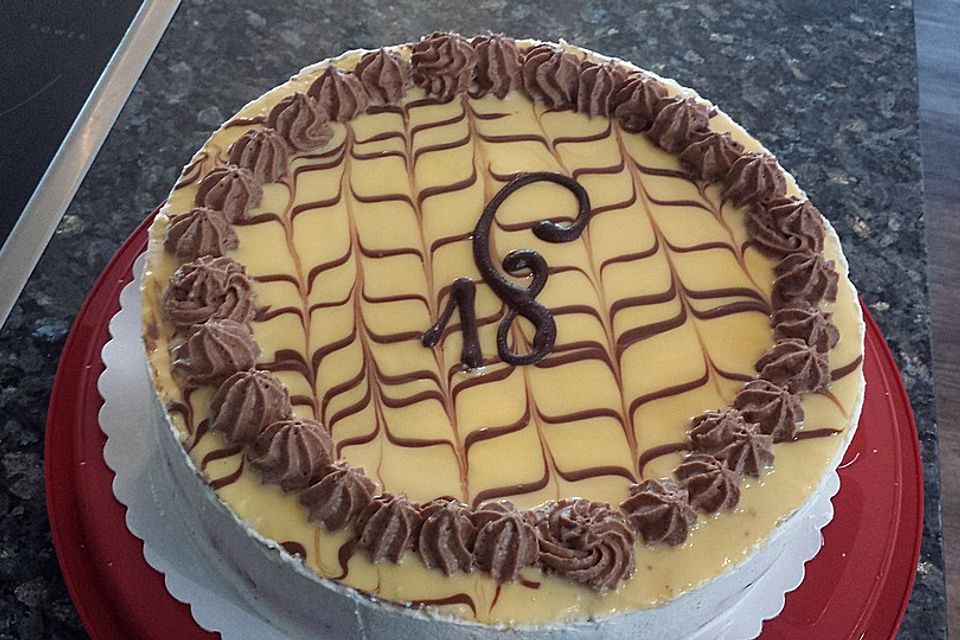 Bananen - Eierlikörtorte