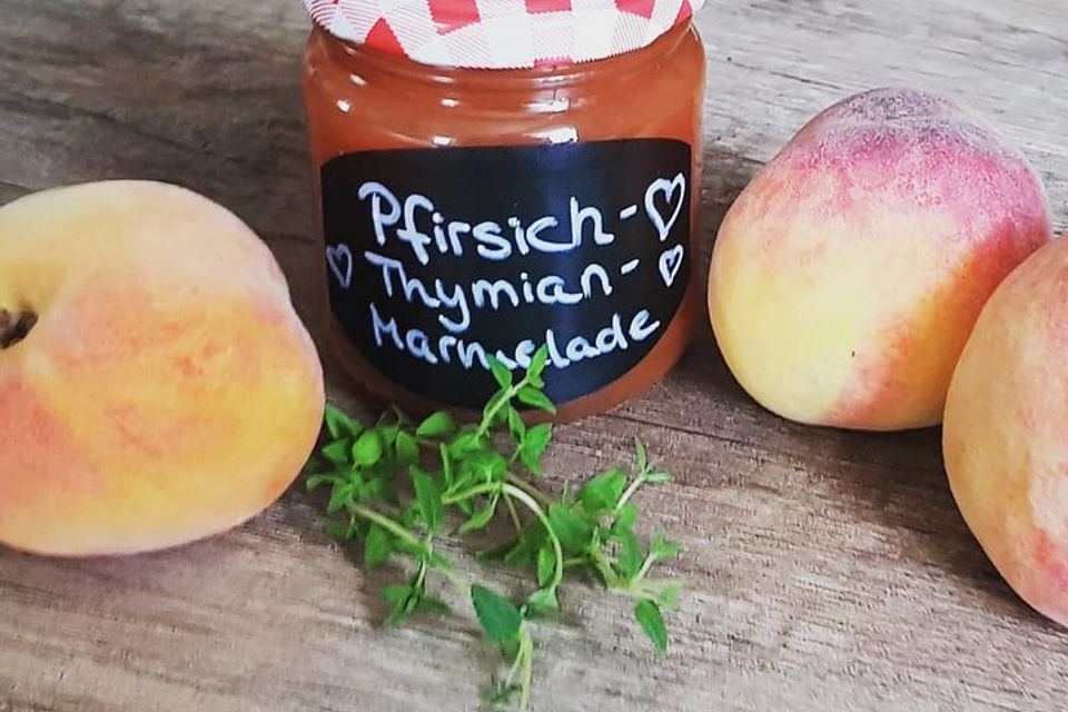 Weltbeste Pfirsichmarmelade (Nachtischmarmelade)