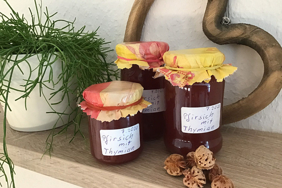 Weltbeste Pfirsichmarmelade (Nachtischmarmelade)