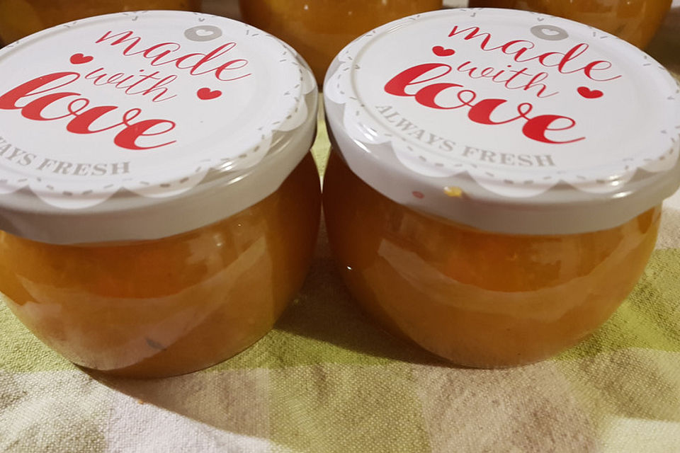 Weltbeste Pfirsichmarmelade (Nachtischmarmelade)