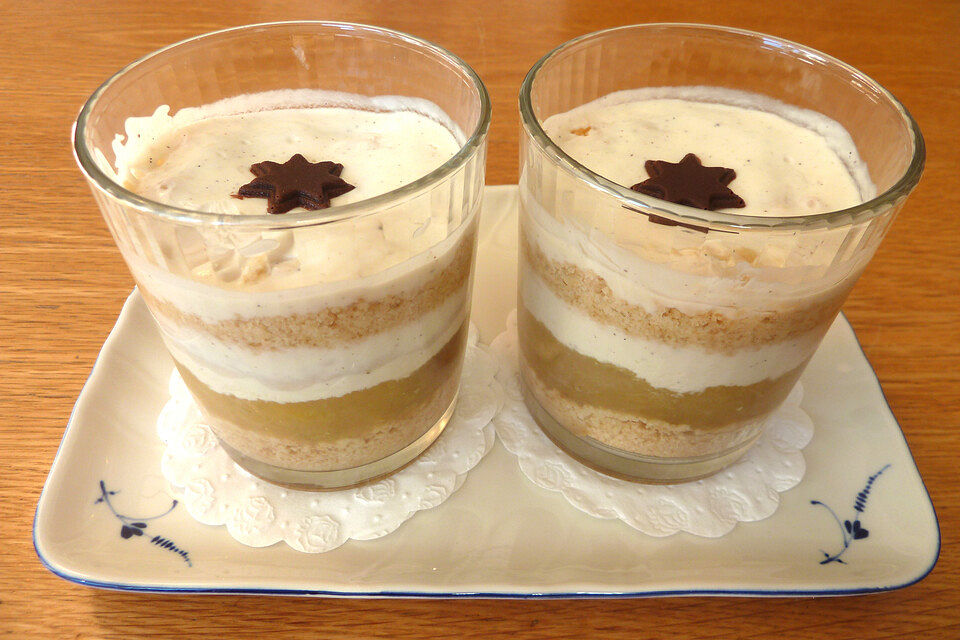 Weihnachtliches Apple Trifle