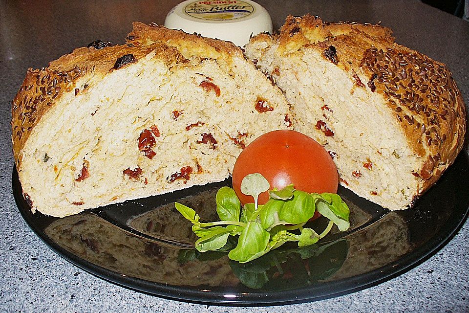 Tomaten - Pesto verde Brot