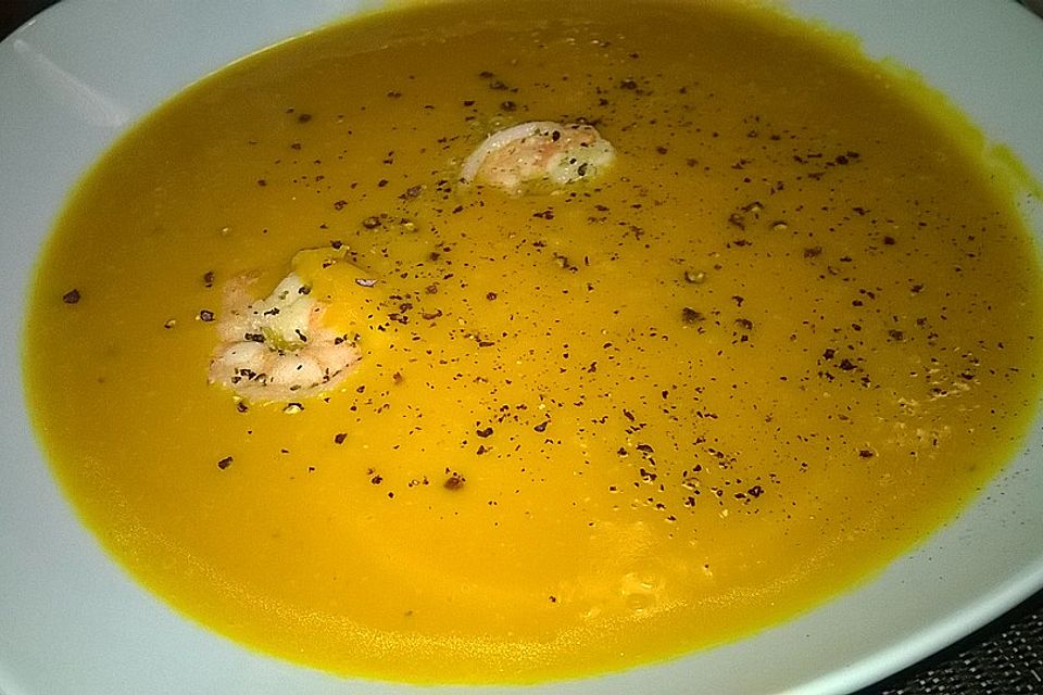 Kürbissuppe mit Kokosmilch