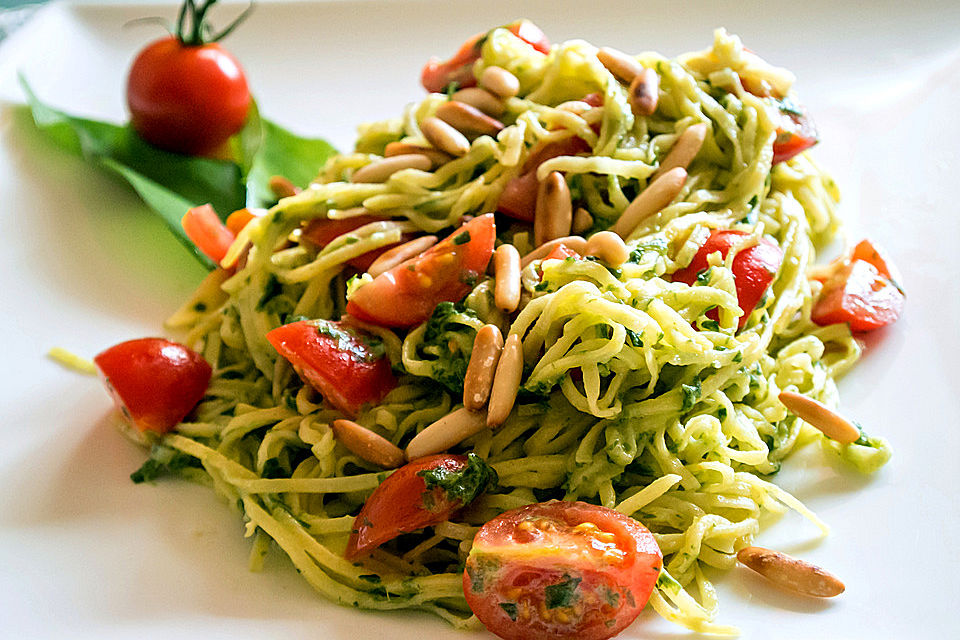 Spaghetti mit Bärlauchcreme