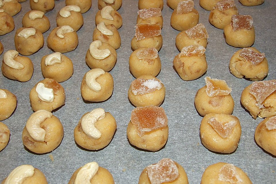 Ingwer - Cashew Plätzchen