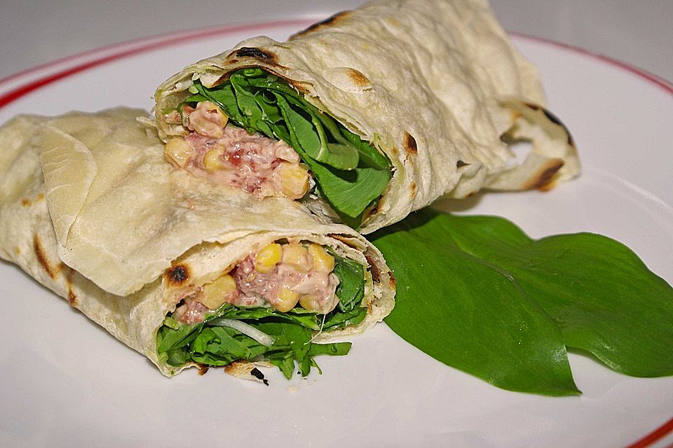 Gemüse - Hüttenkäse - Wraps