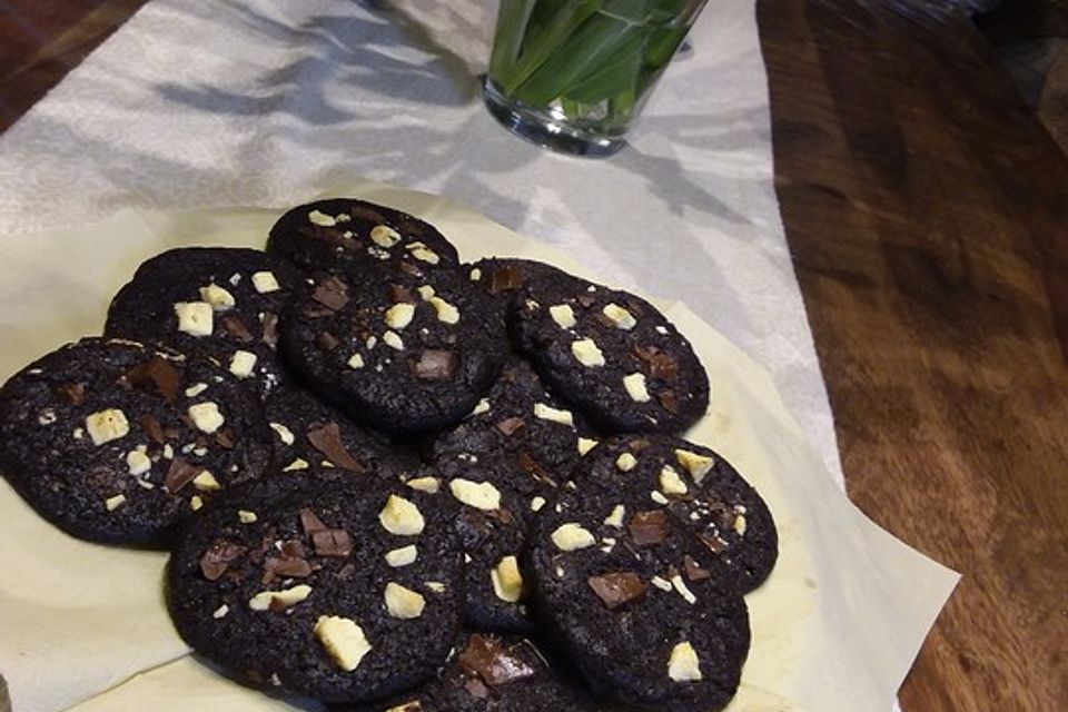 Triple Chocolate Cookies