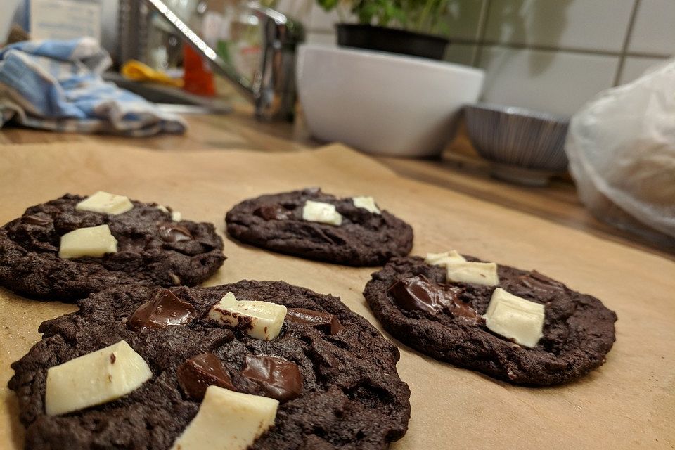 Triple Chocolate Cookies