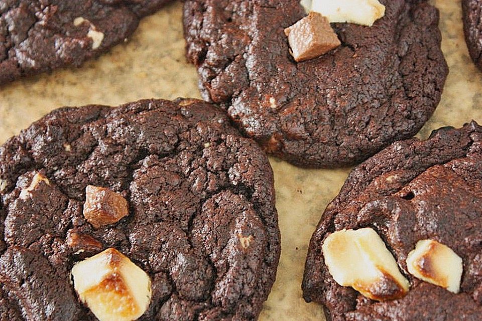 Triple Chocolate Cookies