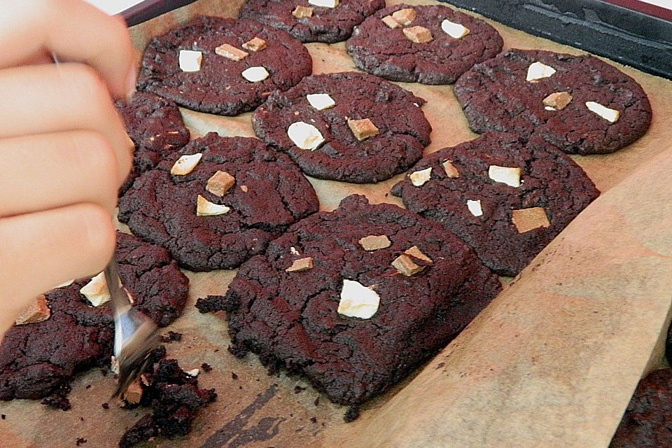 Triple Chocolate Cookies