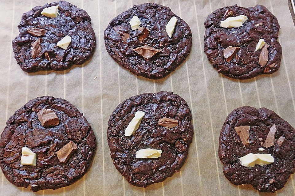 Triple Chocolate Cookies