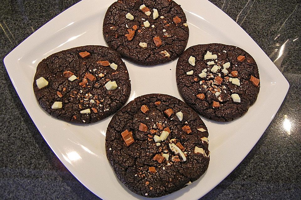 Triple Chocolate Cookies