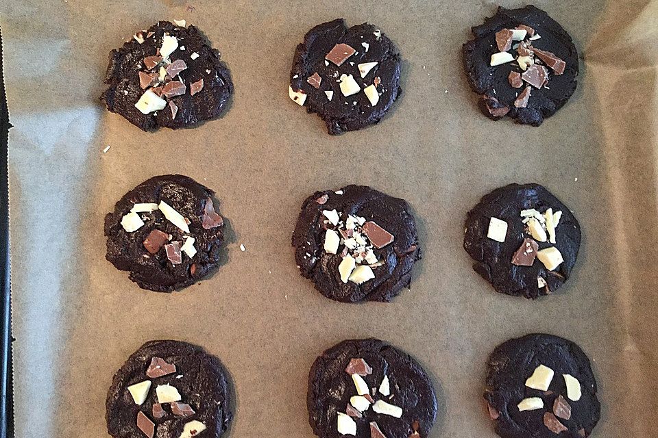 Triple Chocolate Cookies