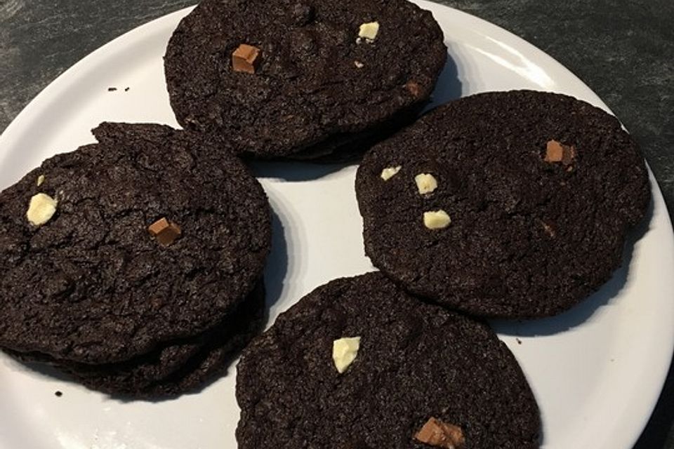 Triple Chocolate Cookies