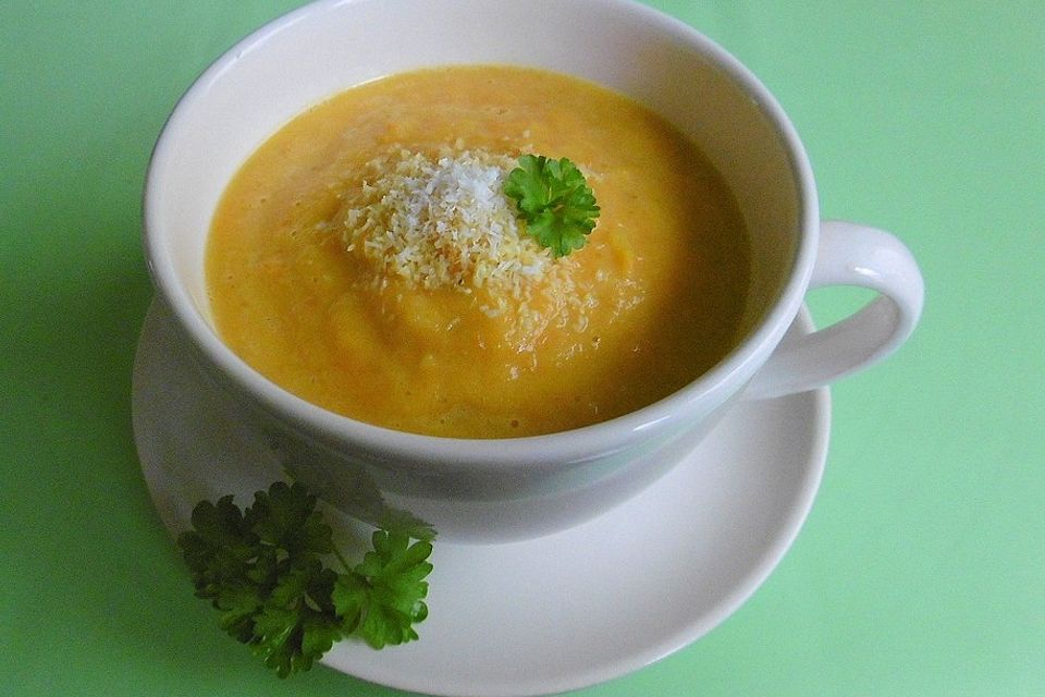 Möhren - Paprika - Kokos - Suppe