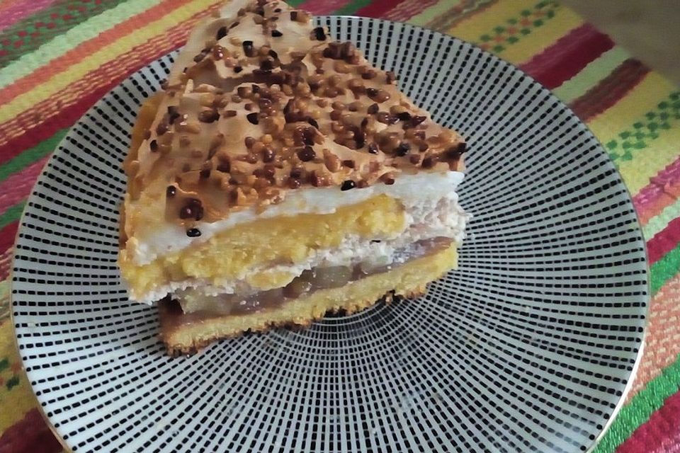 Apfel - Schneemus - Torte