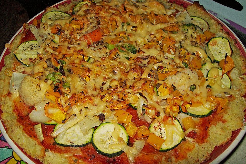 Kartoffelpizza 'Vegetale'