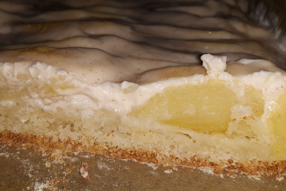 Apfelschmandkuchen mit Quarkölteig