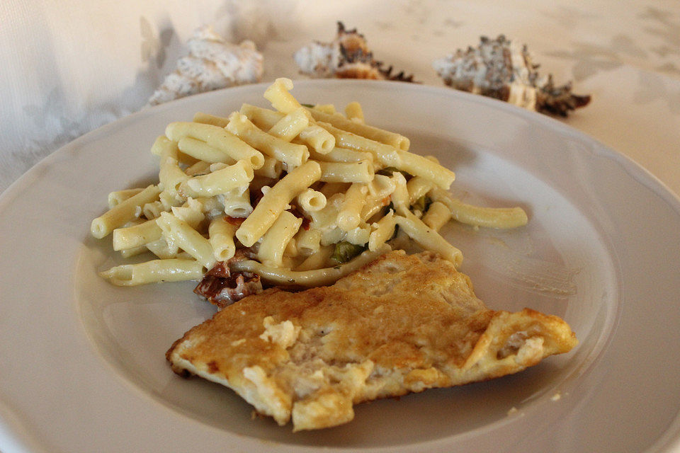 Hähnchenschnitzel in Parmesanhülle