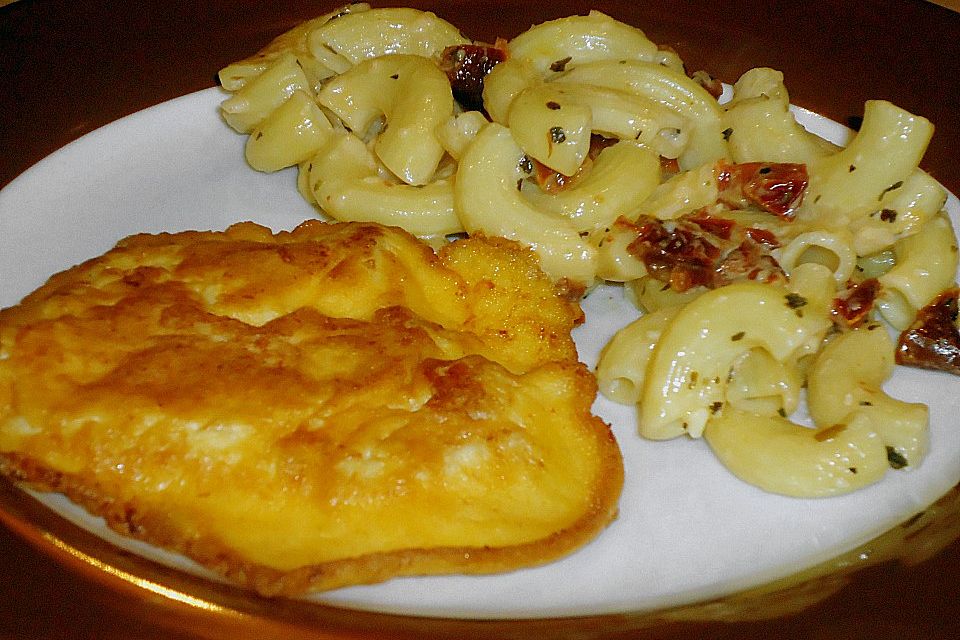 Hähnchenschnitzel in Parmesanhülle