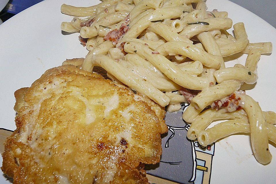 Hähnchenschnitzel in Parmesanhülle