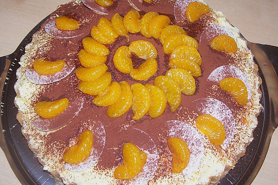 Schütteltorte Vanille - Mandarine