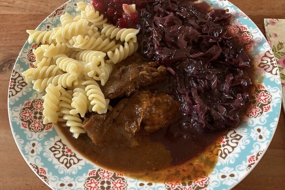 Wildschweinbraten aus der Keule