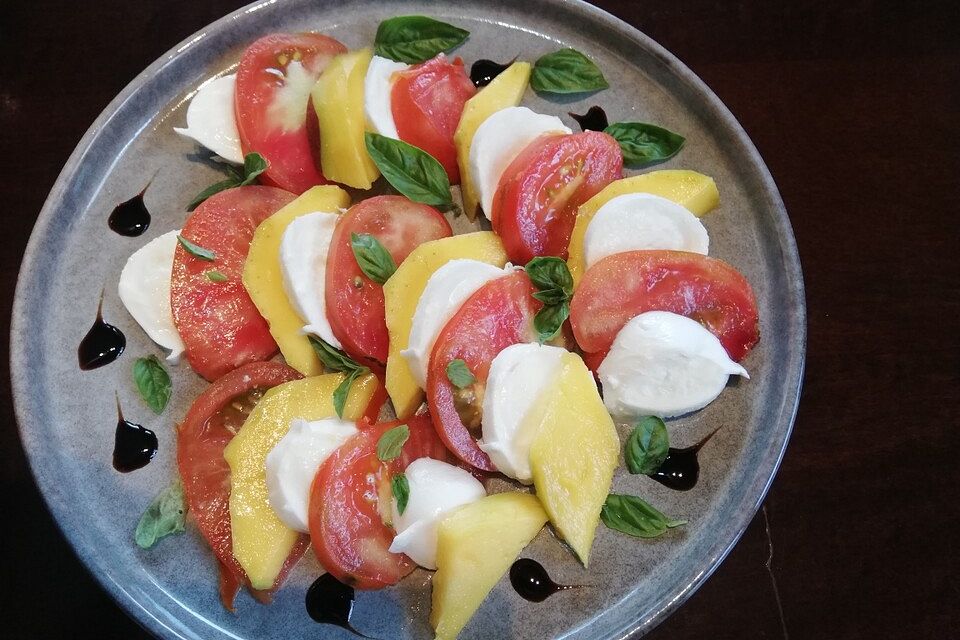 Mango - Tomaten - Mozzarellasalat