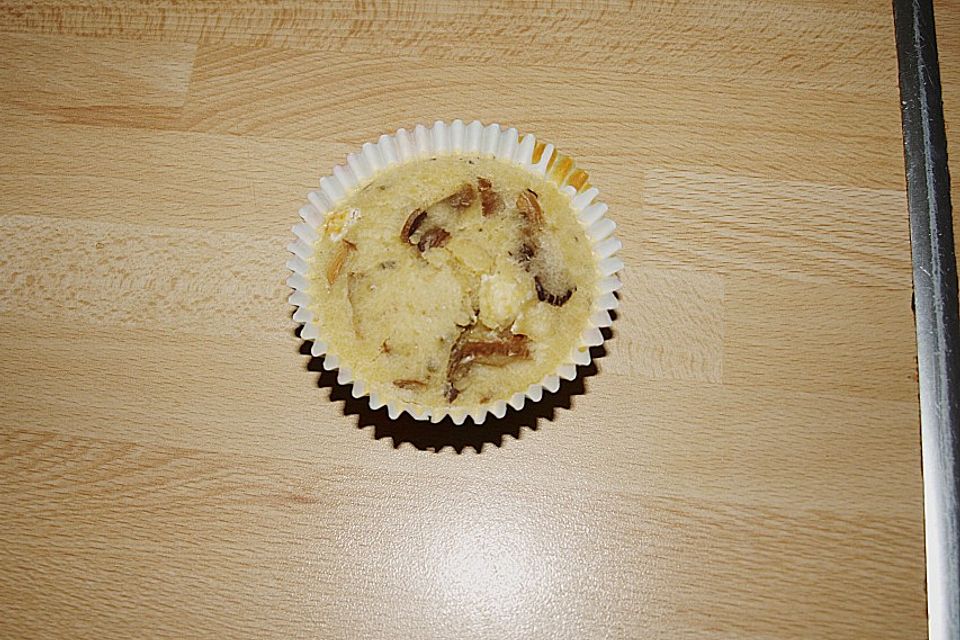 Pilz - Muffins mit Basilikum