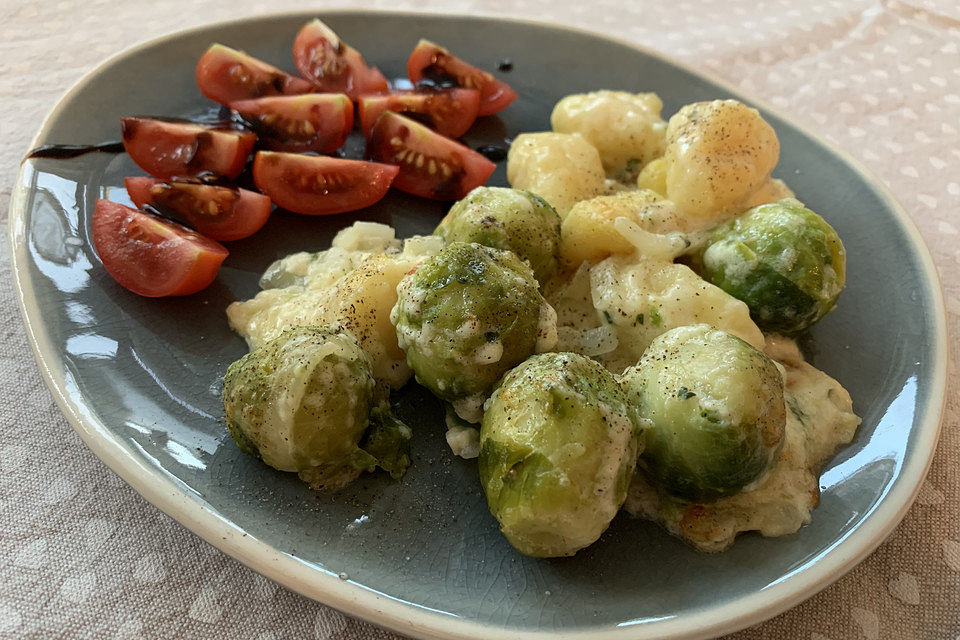 Gnocchi - Rosenkohl - Auflauf