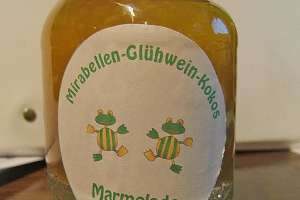 Mirabellen - Glühwein - Kokos Marmelade