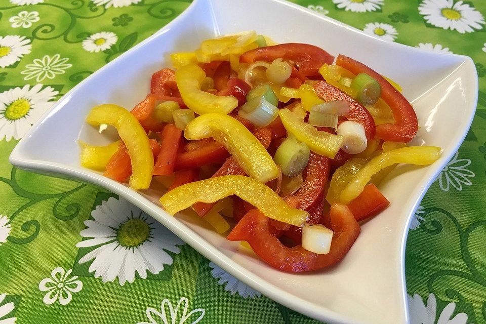 Paprika - Zwiebel - Salat