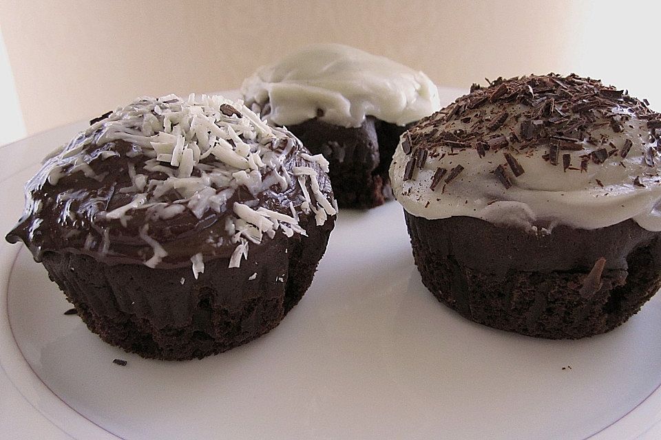 Schwarz - weiße Muffins