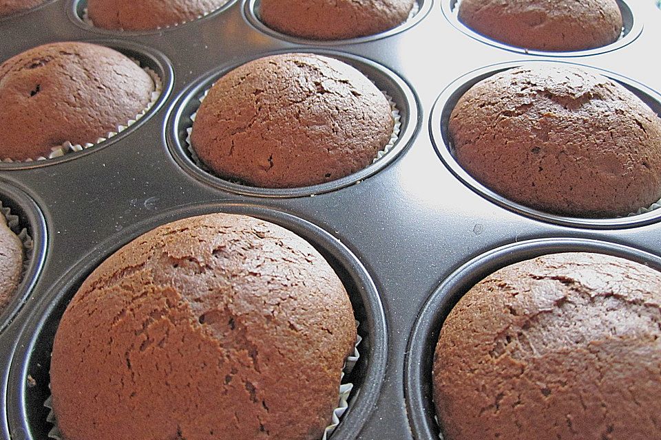 Schwarz - weiße Muffins