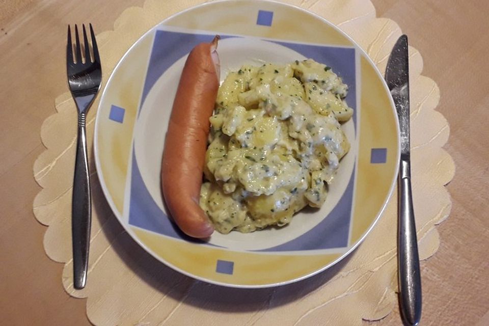 Petersilienkartoffeln mit Fleischwurst