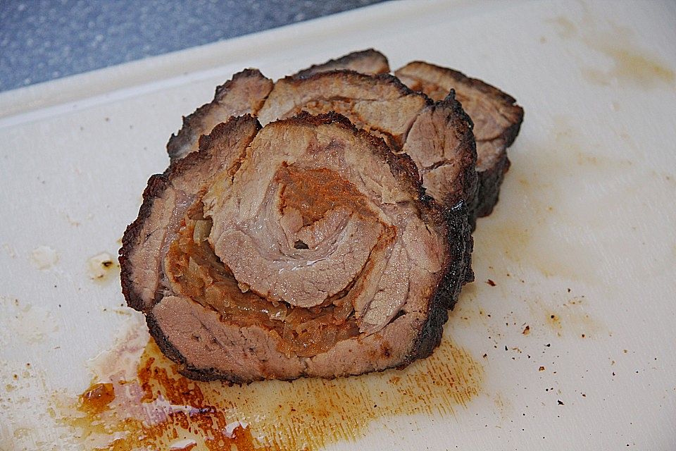 Spießbraten vom Holzkohlegrill