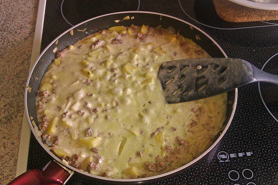 Hackfleisch - Schafskäse Gratin