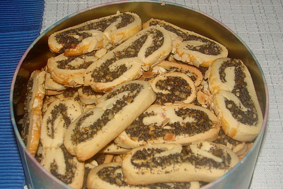 Mohnstrudel - Plätzchen