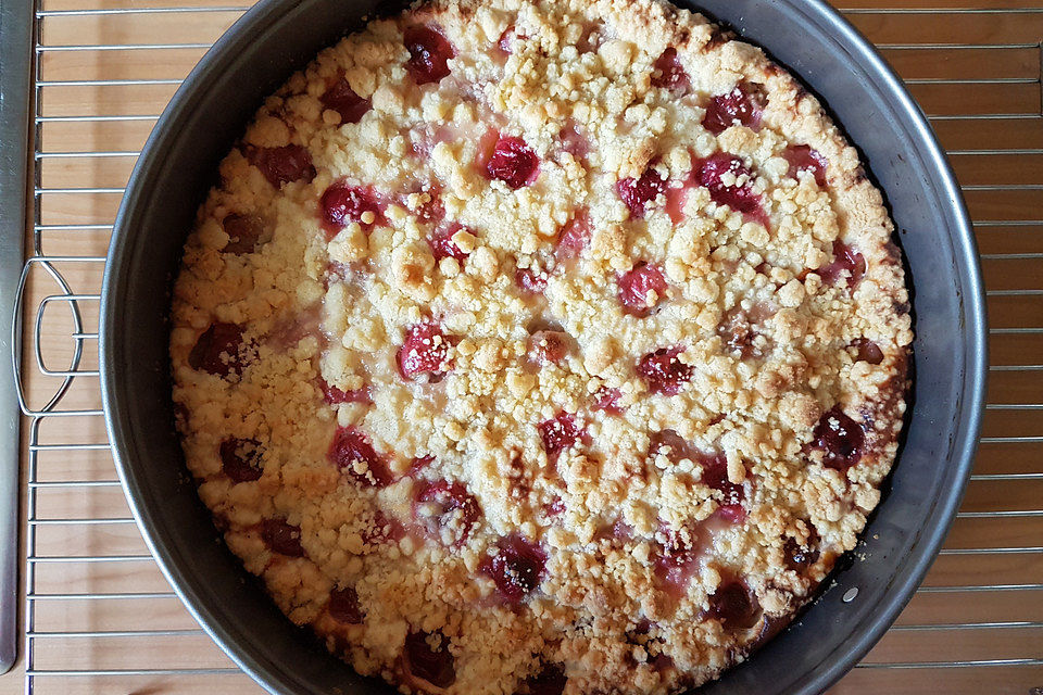 Stachelbeer - Streuselkuchen mit Quark