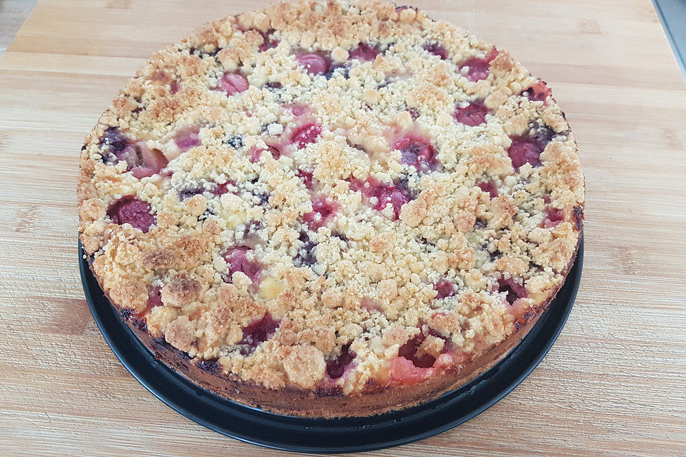 Stachelbeer - Streuselkuchen mit Quark