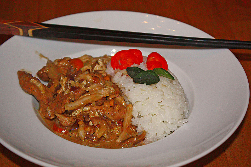 Wok - Hähnchen mit Chinakohl