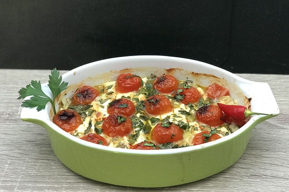 Käse-Tomaten-Gratin