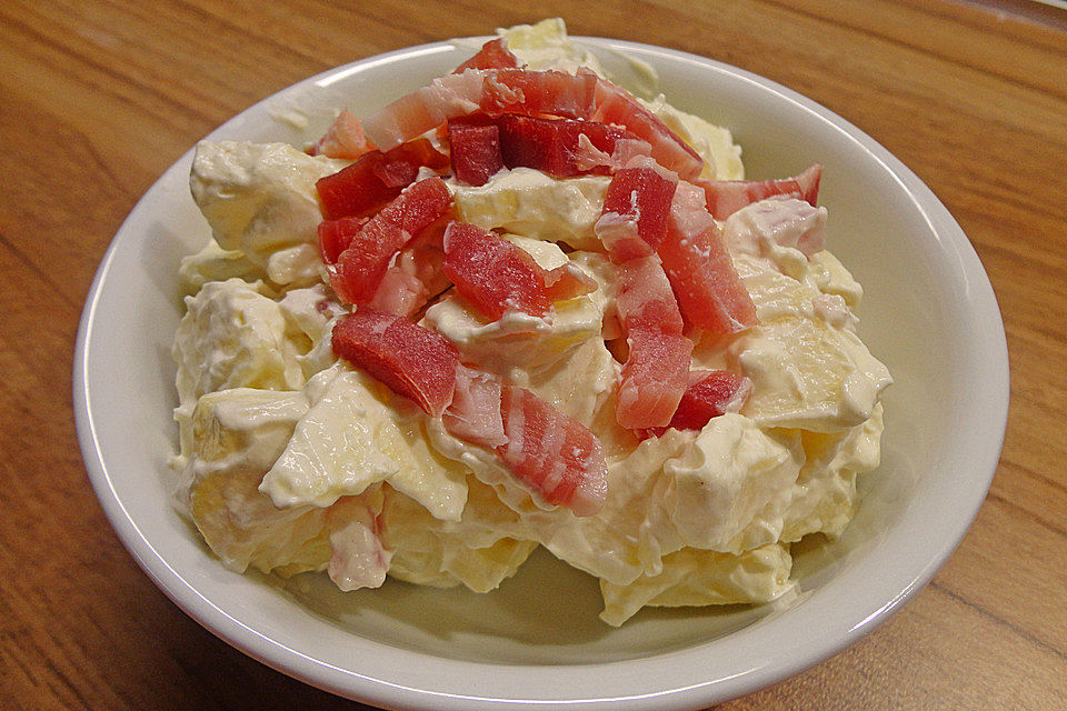 Apfelsalat mit Schinken