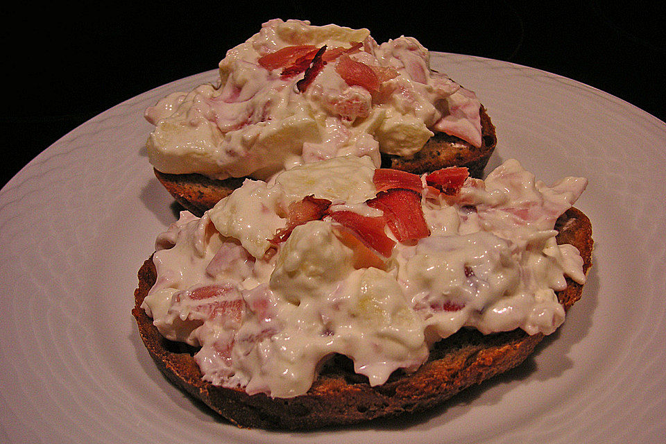 Apfelsalat mit Schinken