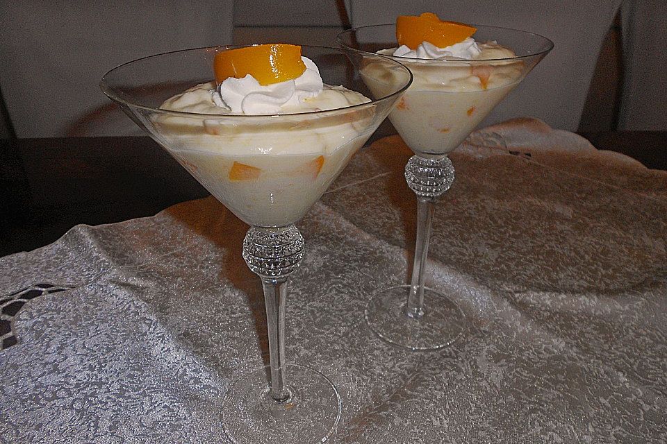 Pfirsich - Eierlikör - Dessert