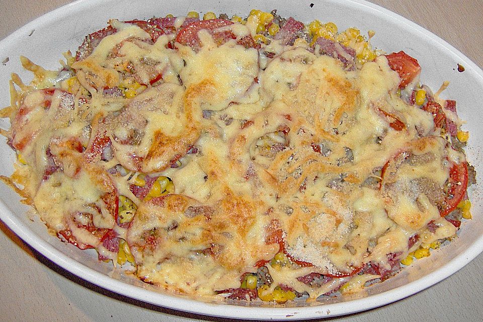 Mexikanisches Maisgratin