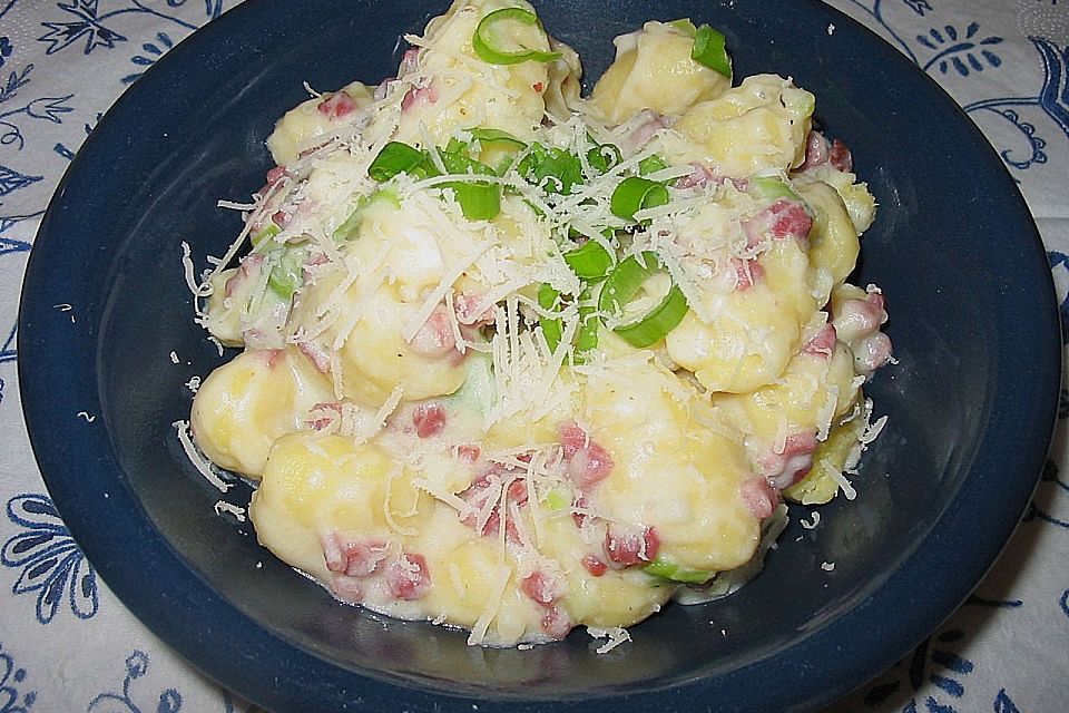 Gnocchi mit Specksauce