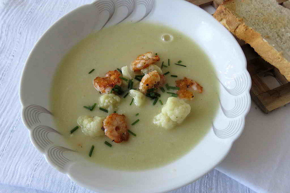 Blumenkohlcremesuppe Bremer Art